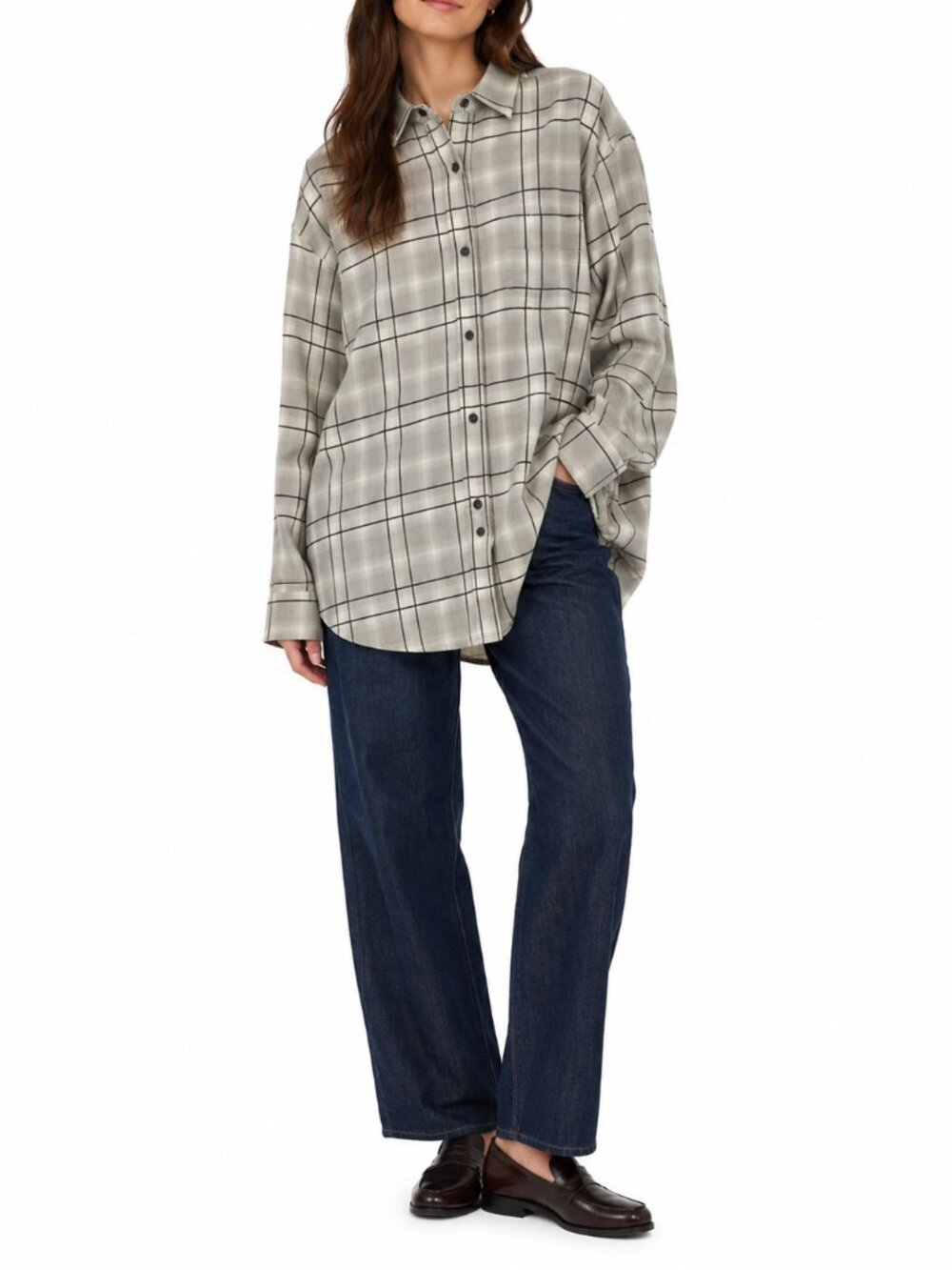 CLOSED Basic Shirt Oversized Plaid Flannel Organic Cotton NWT Small